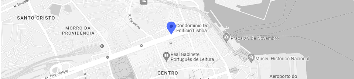 mapa
marcando o
endereço na Av.
Presidente Vargas, n.º 590 – Sala 1.010
Centro – Rio de Janeiro